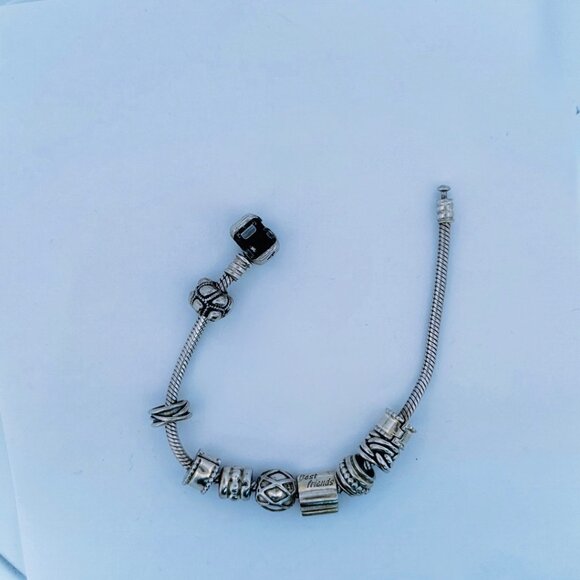 Estate Pandora Sterling Silver 925 Charm Bracelet 7.5” ALE Marked 41.6g - Picture 2 of 8